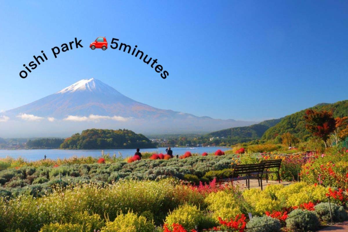View Of Mt Fuji Free Transportation Bicycle Rental Ok 富士山眺望 Fujikawaguchiko Ngoại thất bức ảnh
