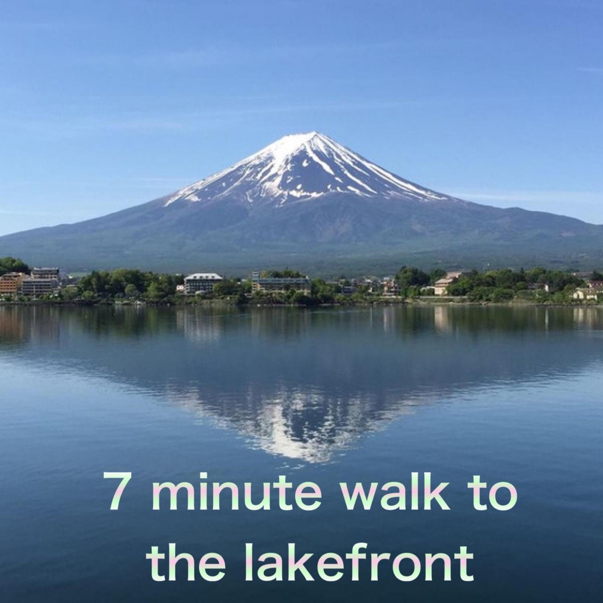 View Of Mt Fuji Free Transportation Bicycle Rental Ok 富士山眺望 Fujikawaguchiko Ngoại thất bức ảnh
